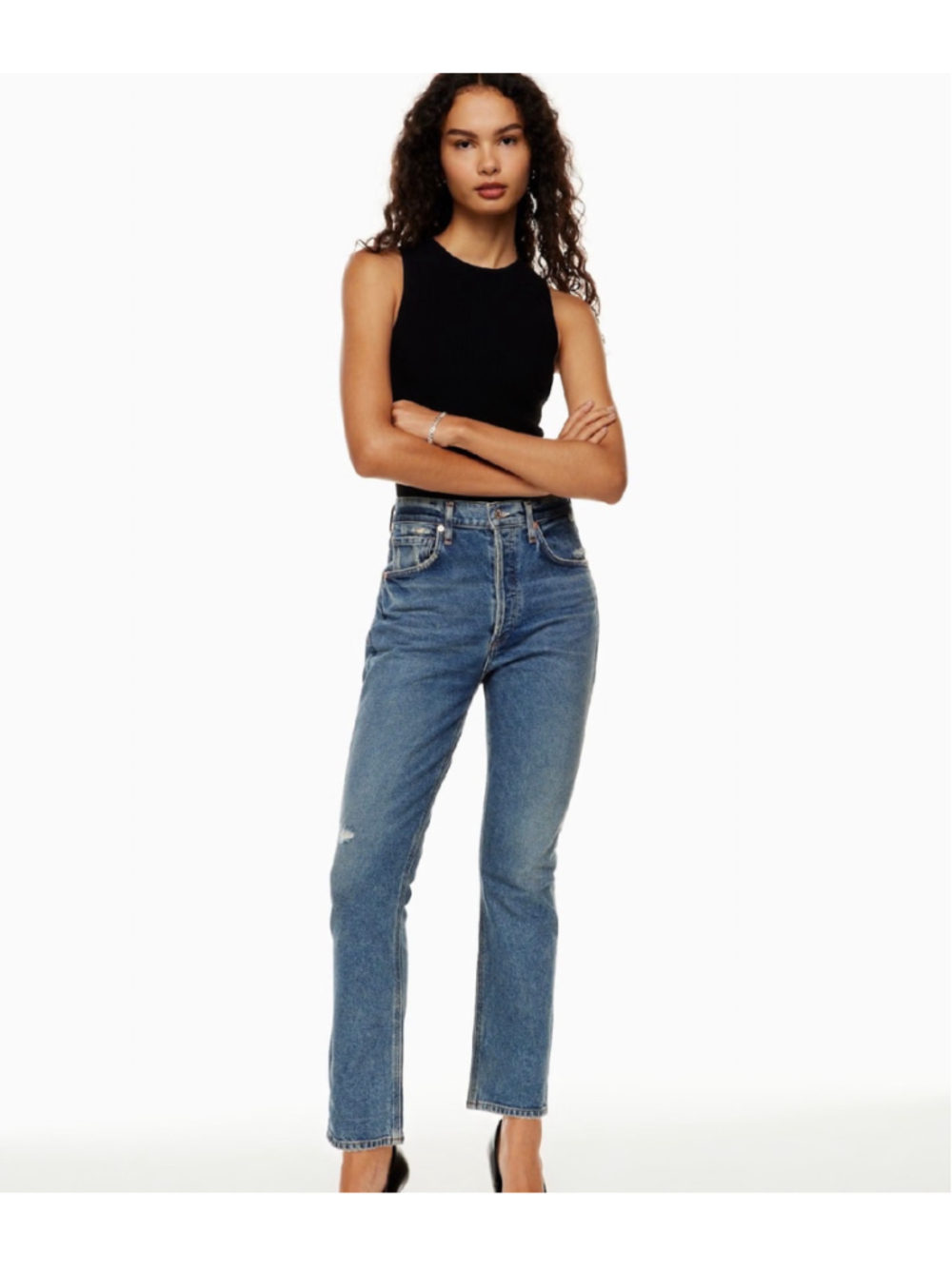 Women's Citizens of Humanity Jolene Straight Leg Jeans Blue Size 26